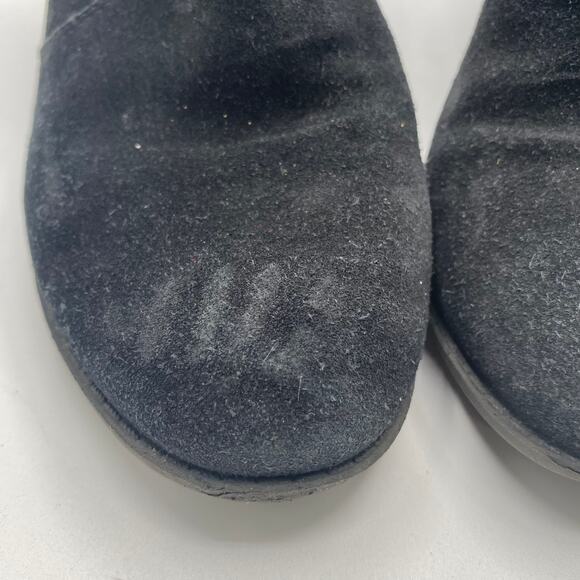 Clarks Black Suede Stacked Heel Ankle‎ Booties Size 8 - Picture 4 of 9